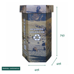 Contenedor Medioambiental Orgánico 80 L