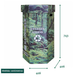 Contenedor Medioambiental Vidrio 80 L