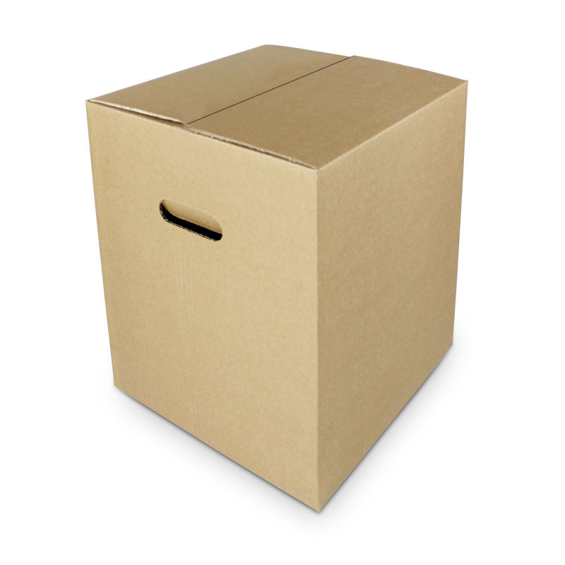 Caja de cartón con asas